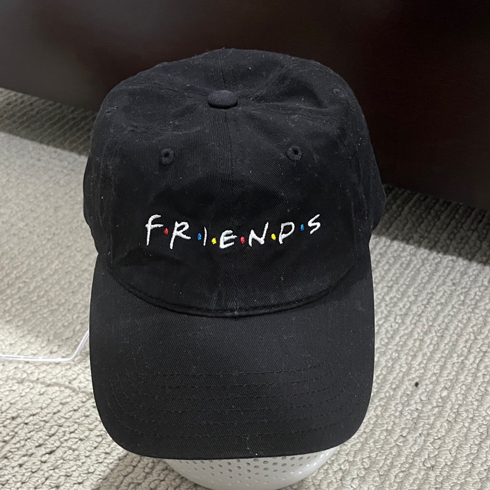 Unisex Black cap with Friends logo